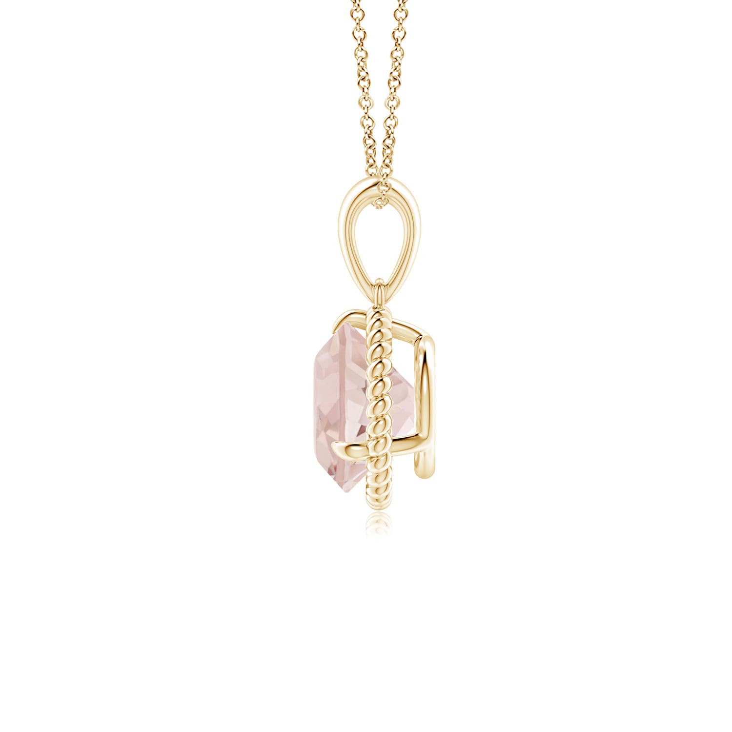 AA - Morganite / 1.1 CT / 14 KT Yellow Gold