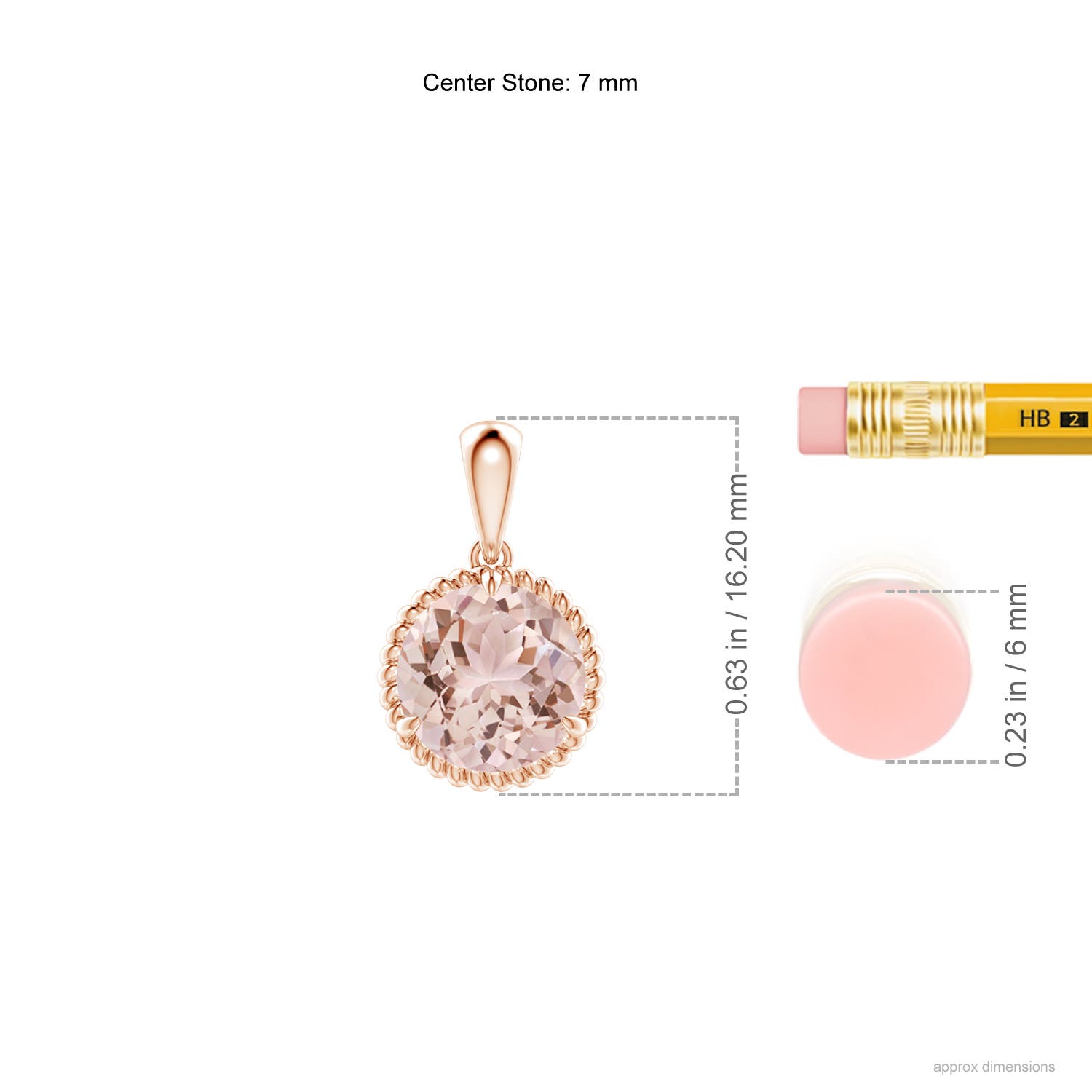 AAA - Morganite / 1.1 CT / 14 KT Rose Gold