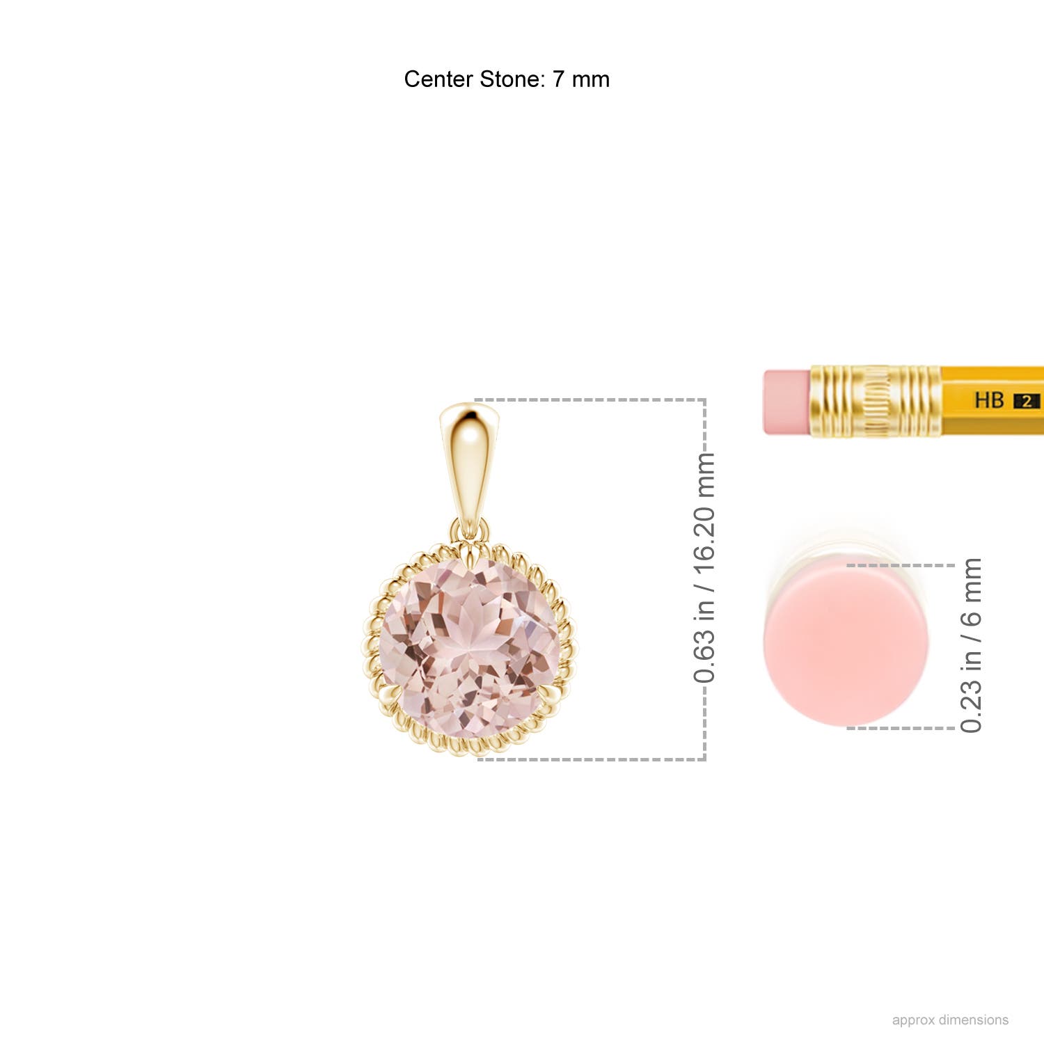 AAA - Morganite / 1.1 CT / 14 KT Yellow Gold