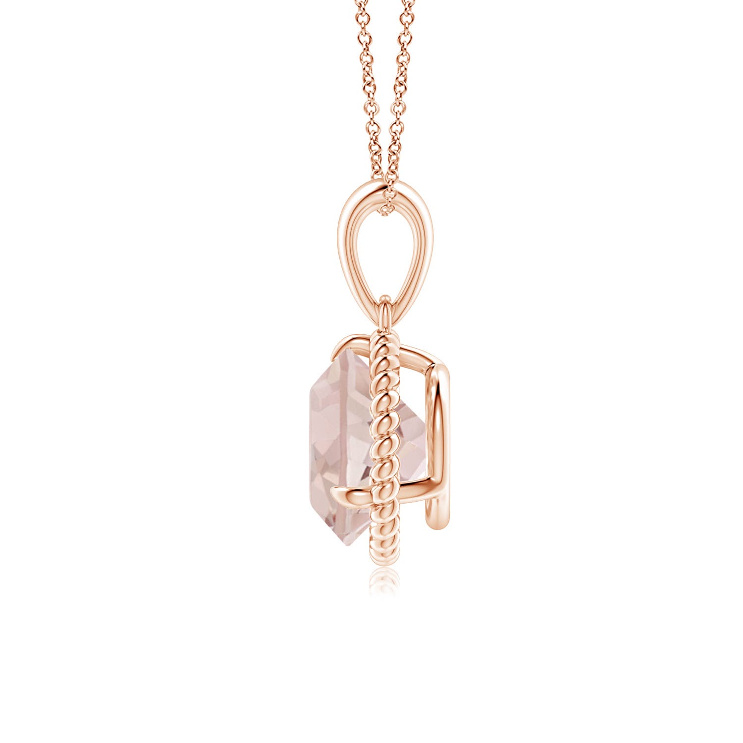 A - Morganite / 1.65 CT / 14 KT Rose Gold