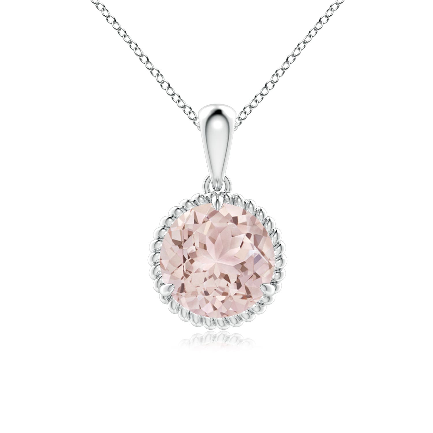 A - Morganite / 1.65 CT / 14 KT White Gold