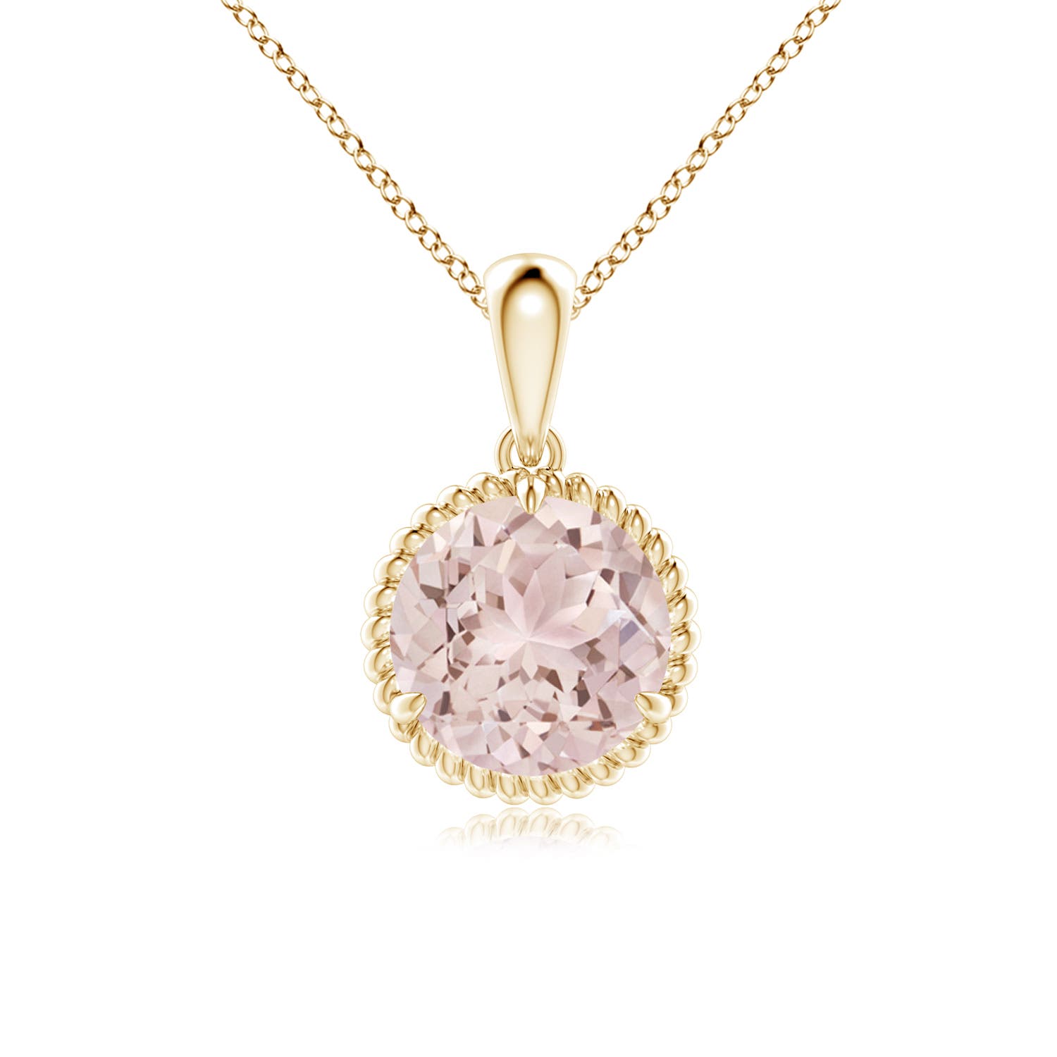 A - Morganite / 1.65 CT / 14 KT Yellow Gold