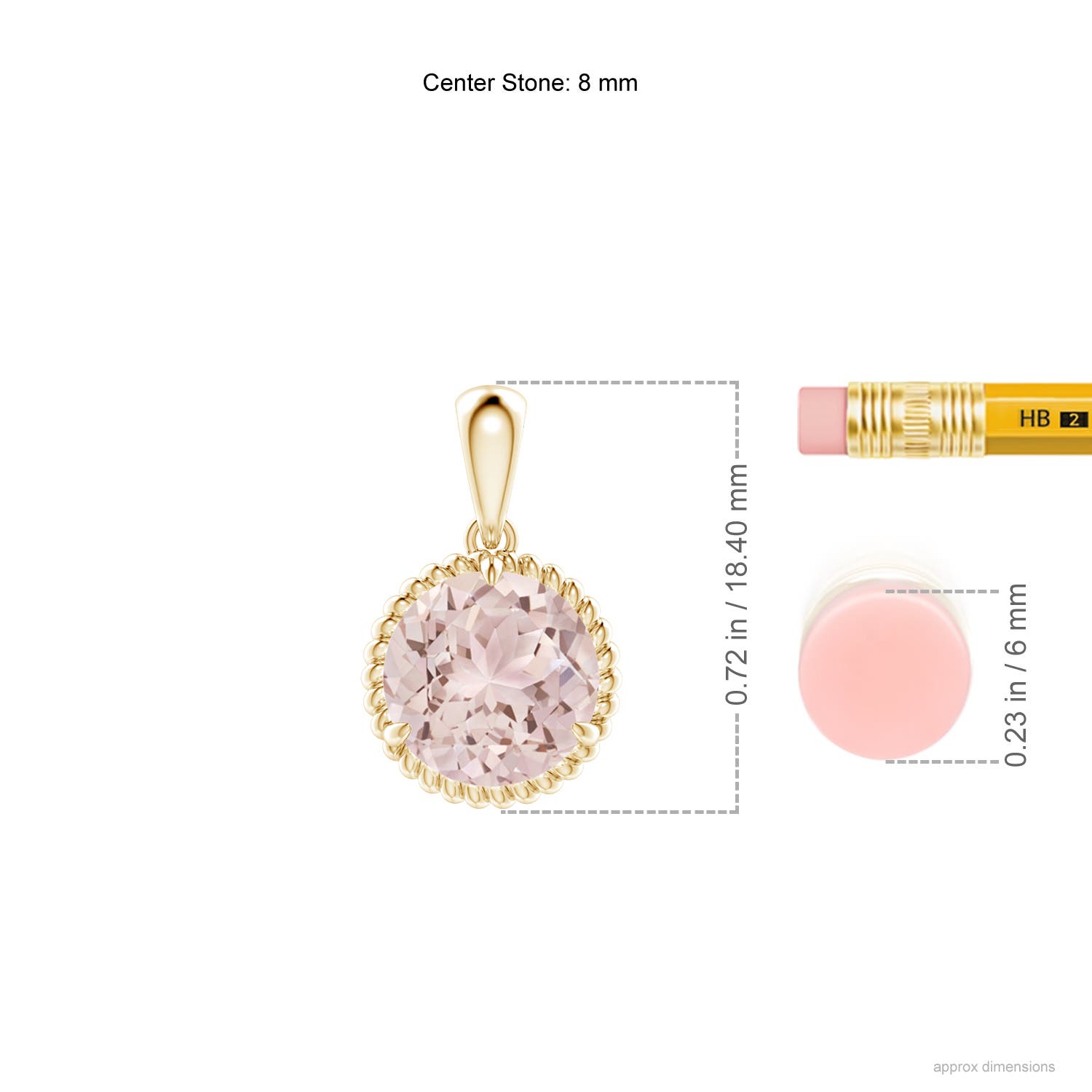 A - Morganite / 1.65 CT / 14 KT Yellow Gold