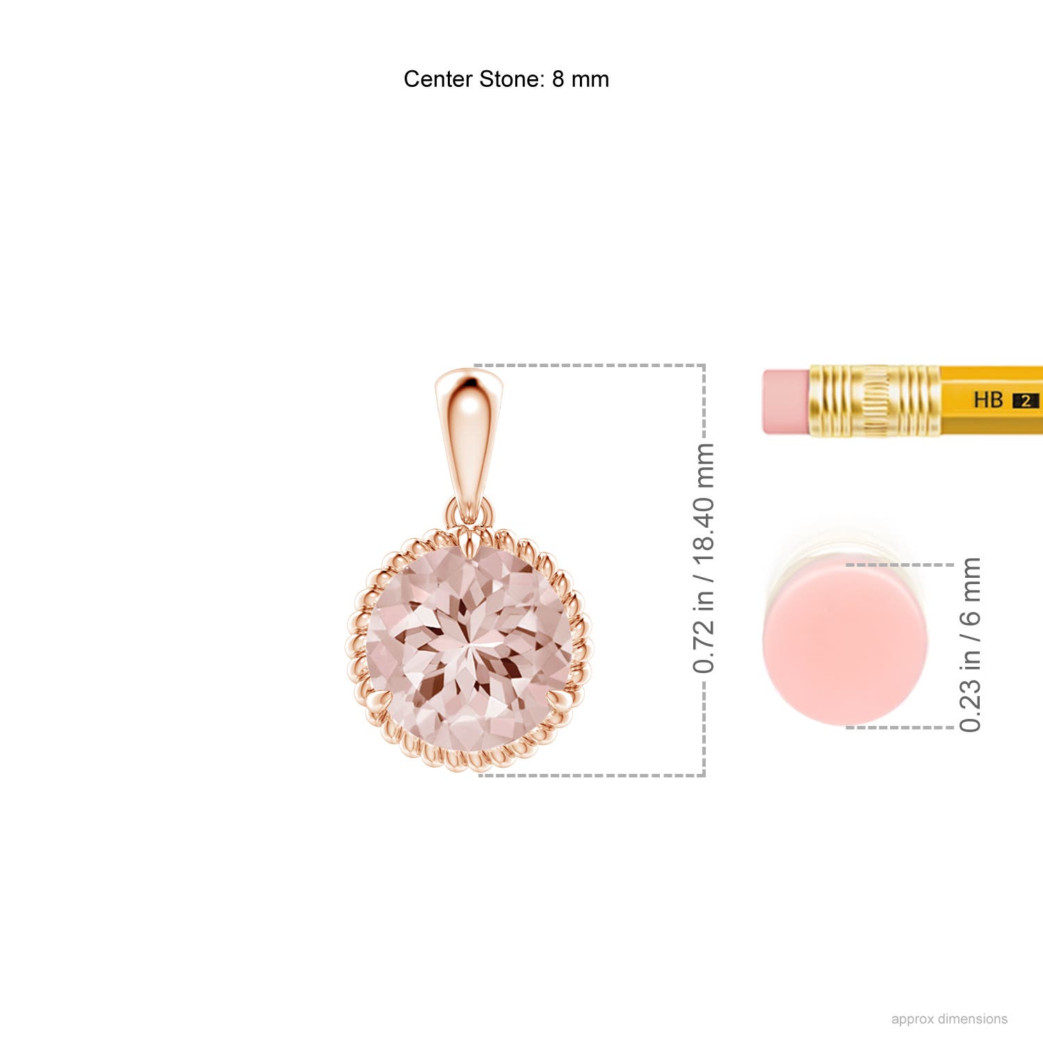 AA - Morganite / 1.65 CT / 14 KT Rose Gold