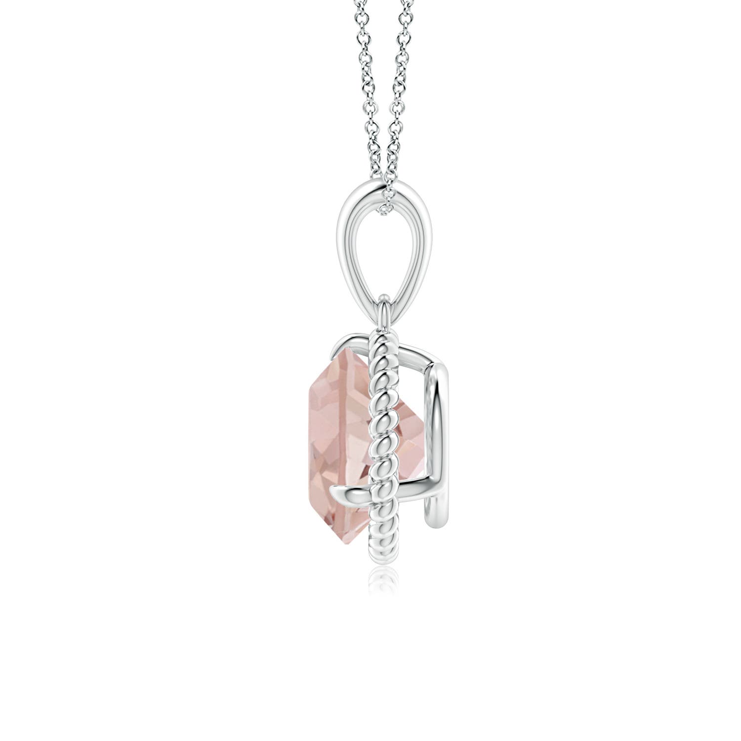 AA - Morganite / 1.65 CT / 14 KT White Gold