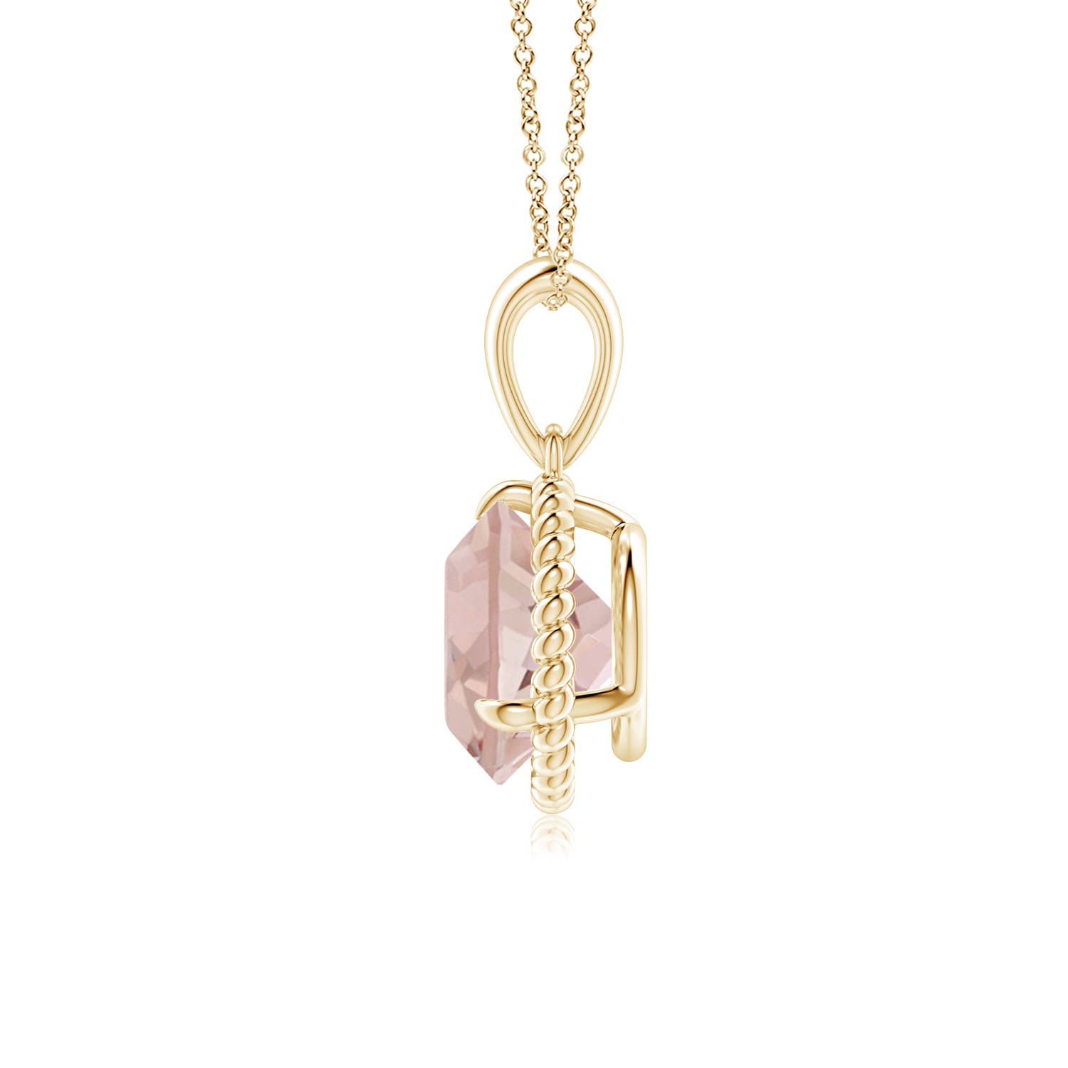 AA - Morganite / 1.65 CT / 14 KT Yellow Gold