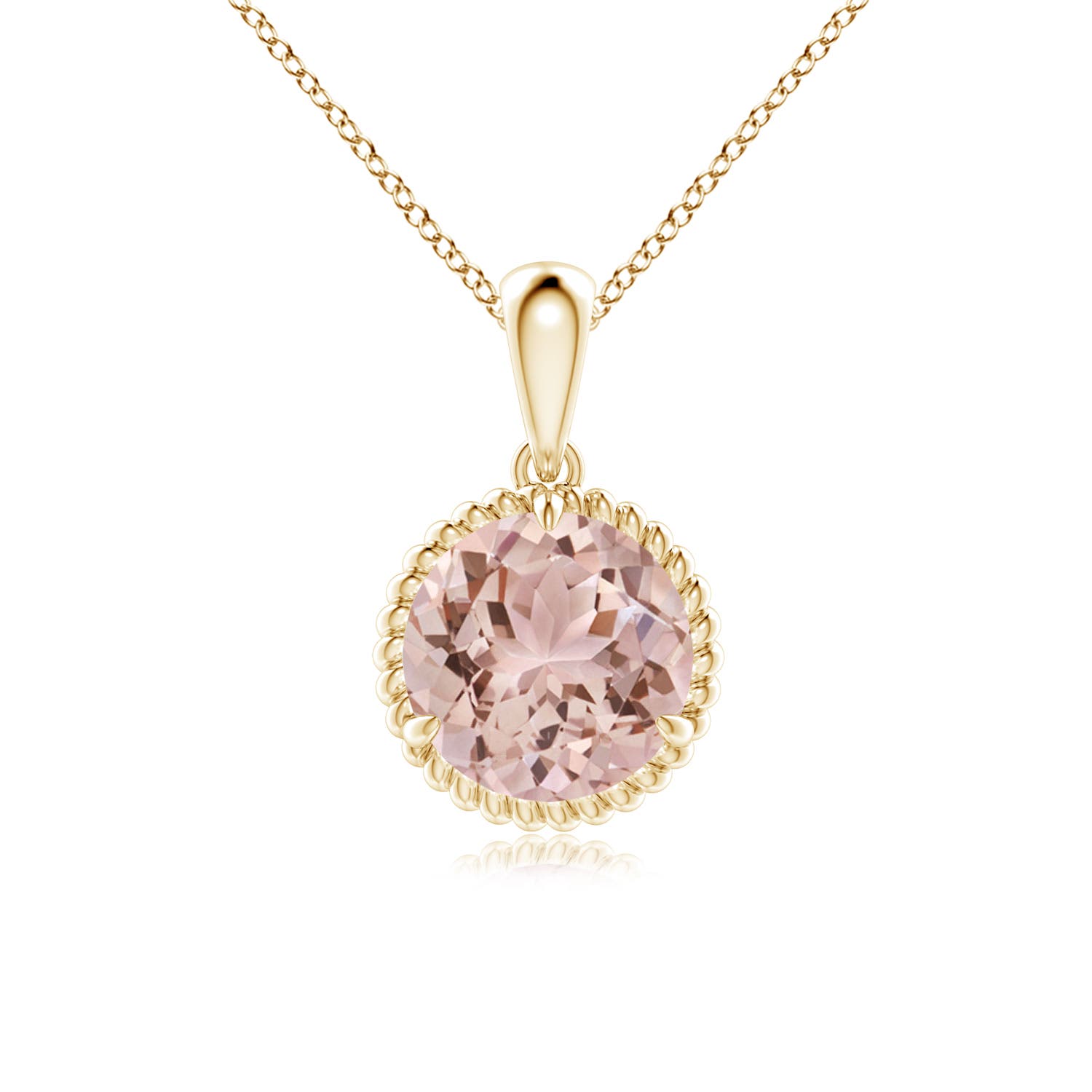 AAA - Morganite / 1.65 CT / 14 KT Yellow Gold