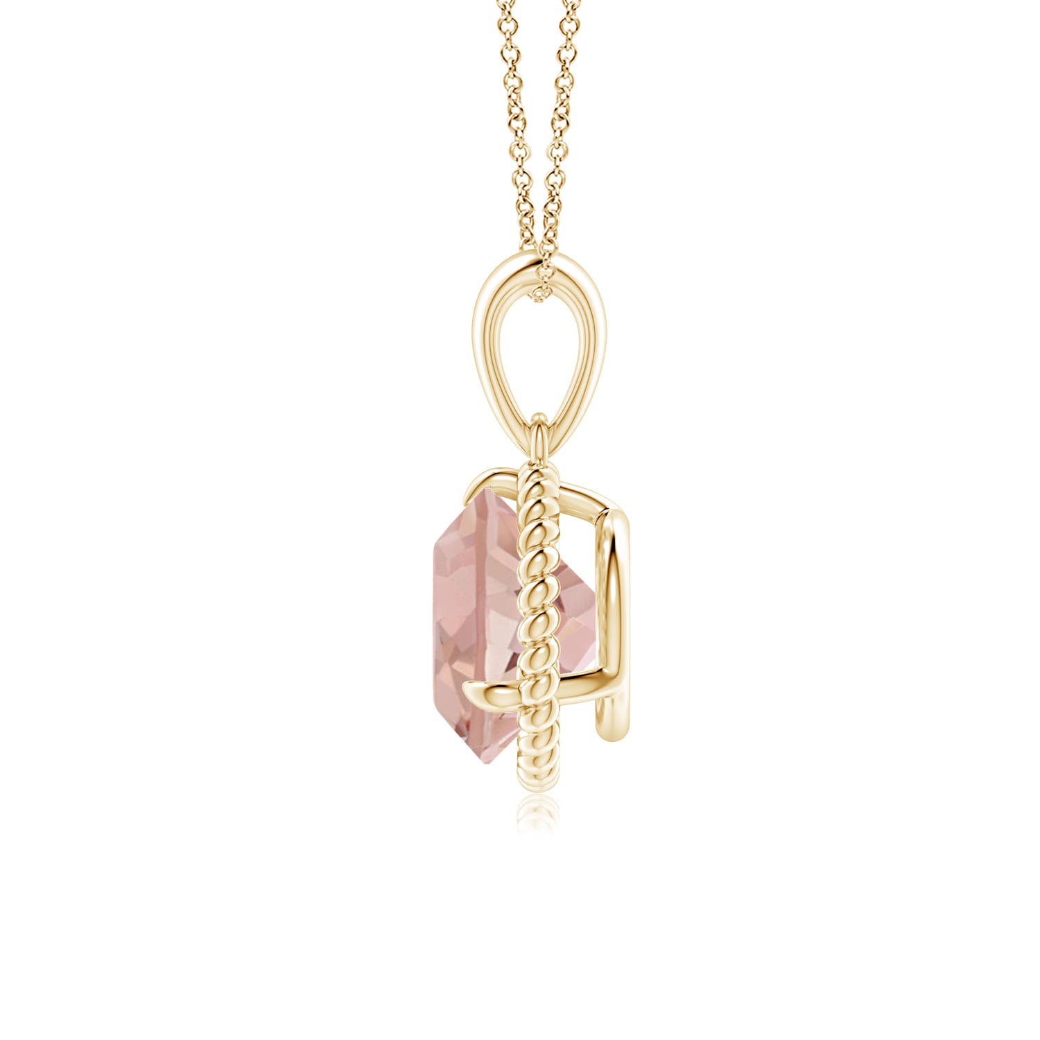 AAA - Morganite / 1.65 CT / 14 KT Yellow Gold