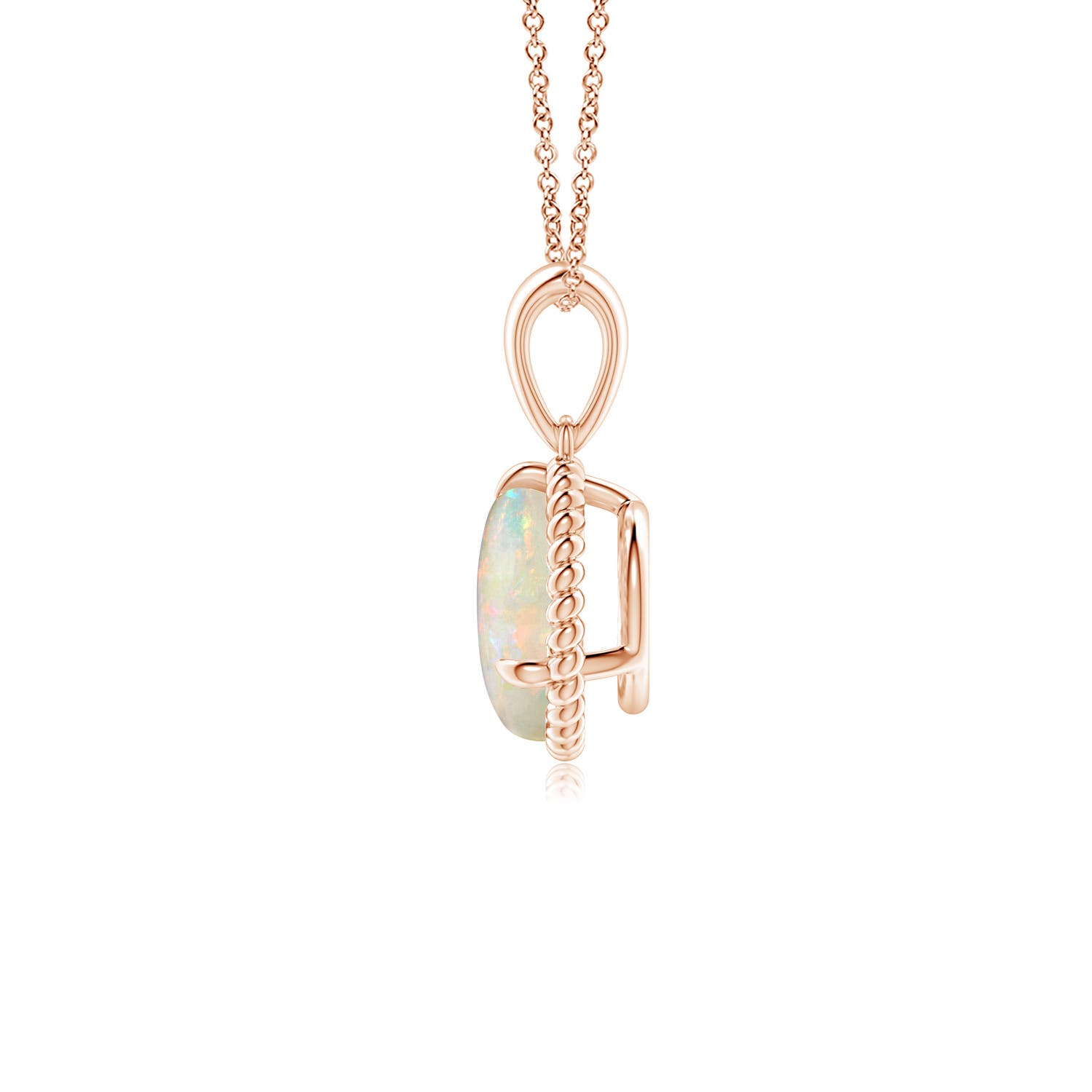 AAAA - Opal / 0.75 CT / 14 KT Rose Gold