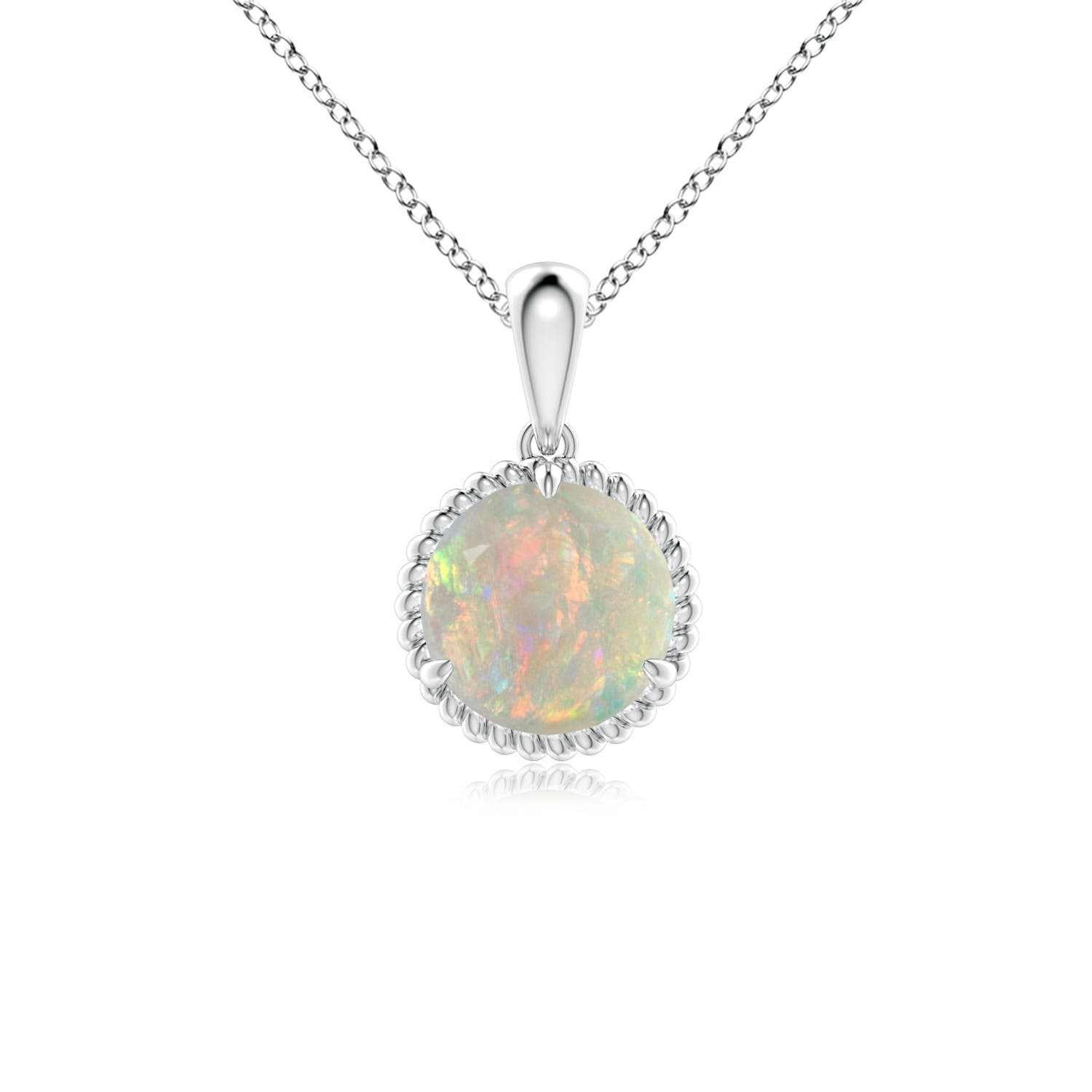 AAAA - Opal / 0.75 CT / 14 KT White Gold