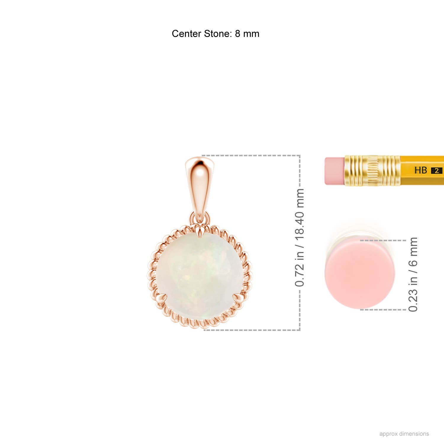 A - Opal / 1.15 CT / 14 KT Rose Gold