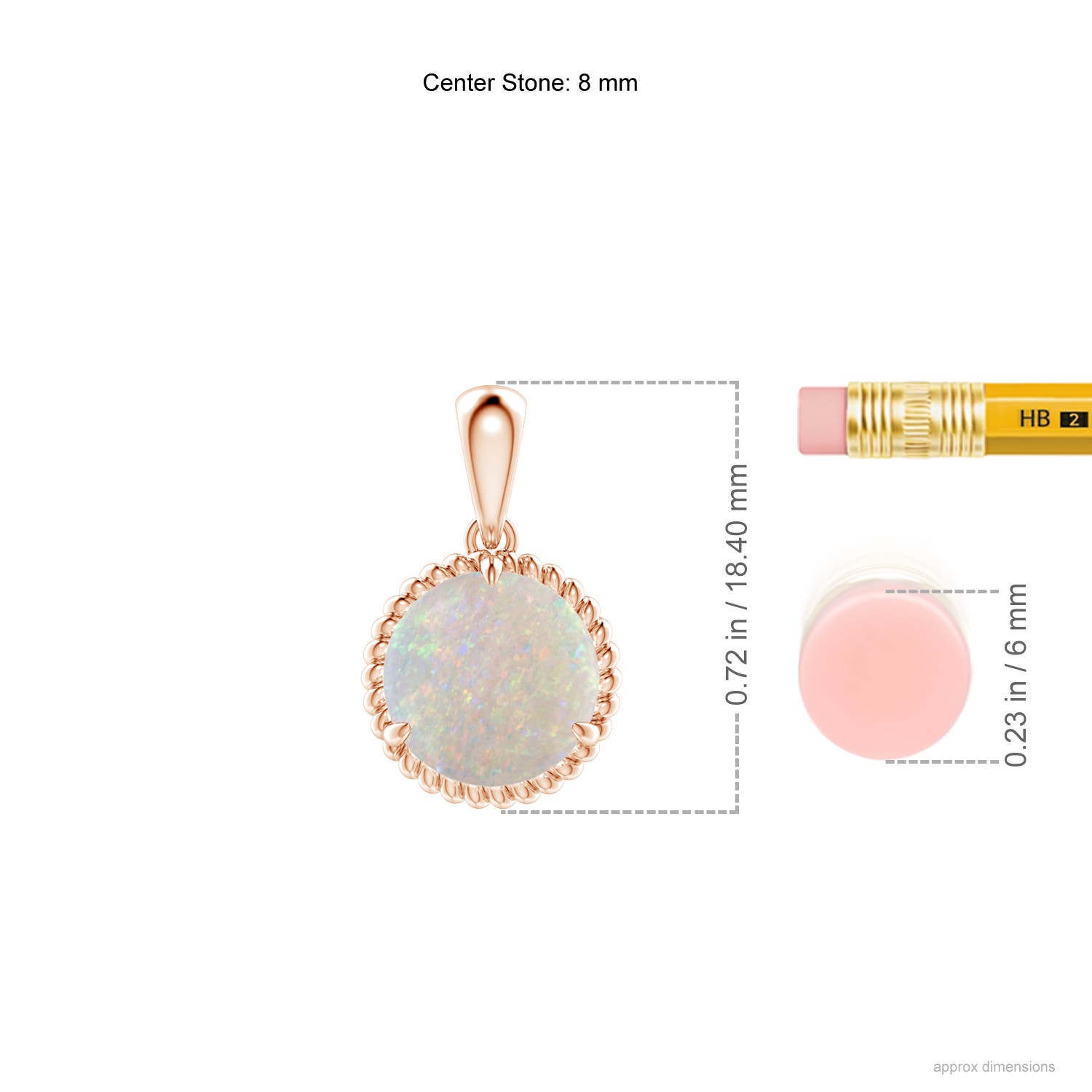 AA - Opal / 1.15 CT / 14 KT Rose Gold