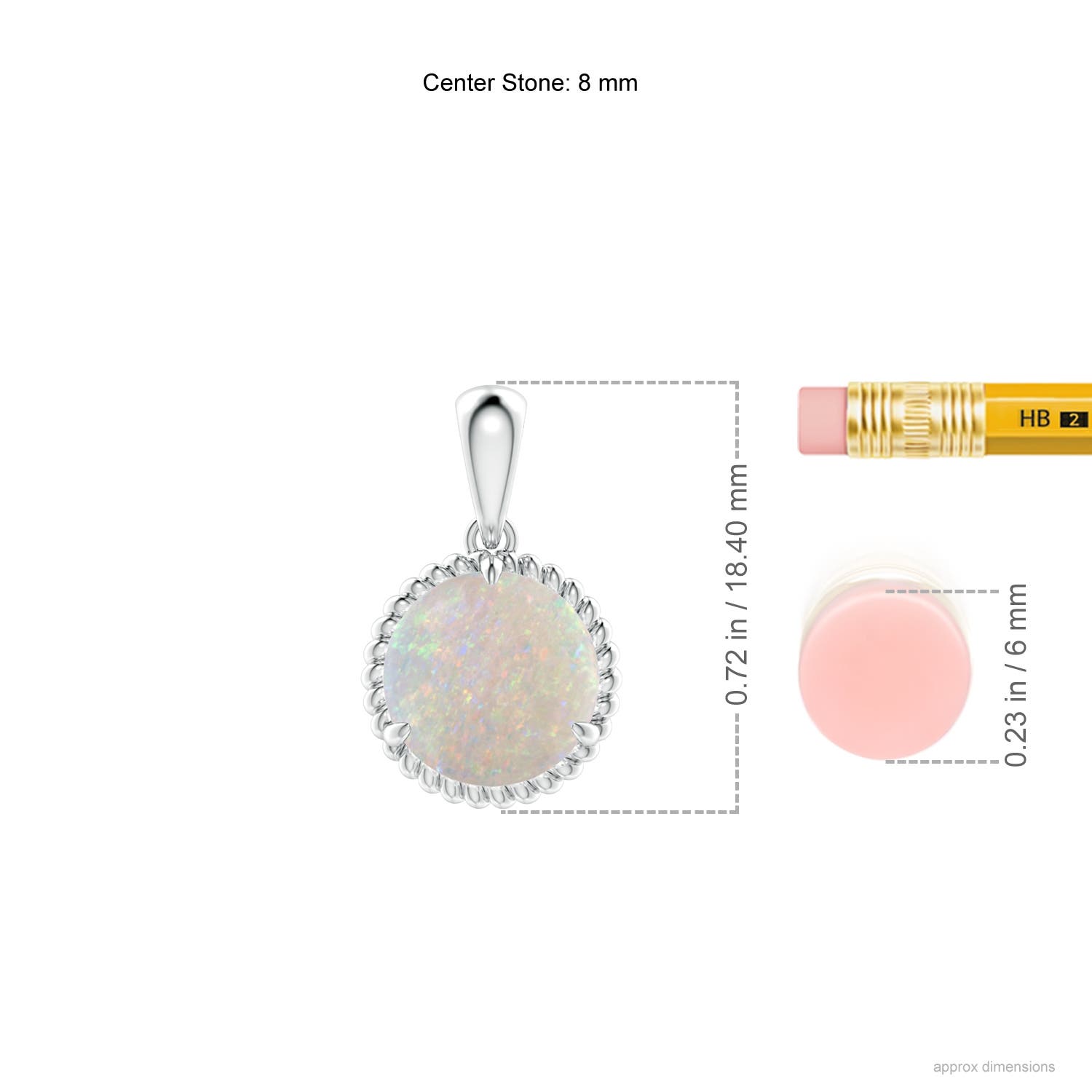 AA - Opal / 1.15 CT / 14 KT White Gold