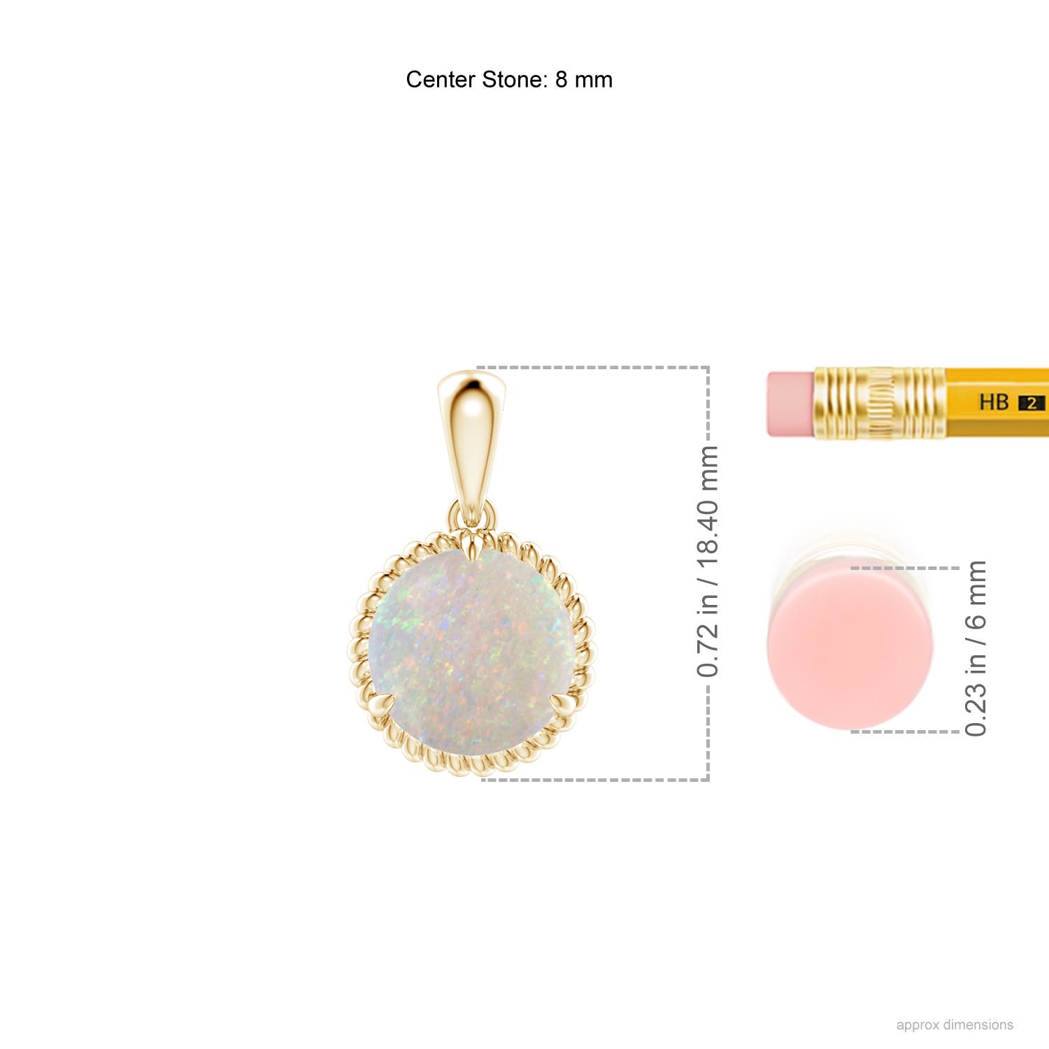 AA - Opal / 1.15 CT / 14 KT Yellow Gold