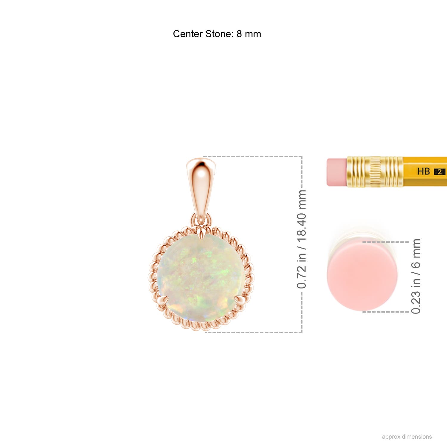 AAA - Opal / 1.15 CT / 14 KT Rose Gold