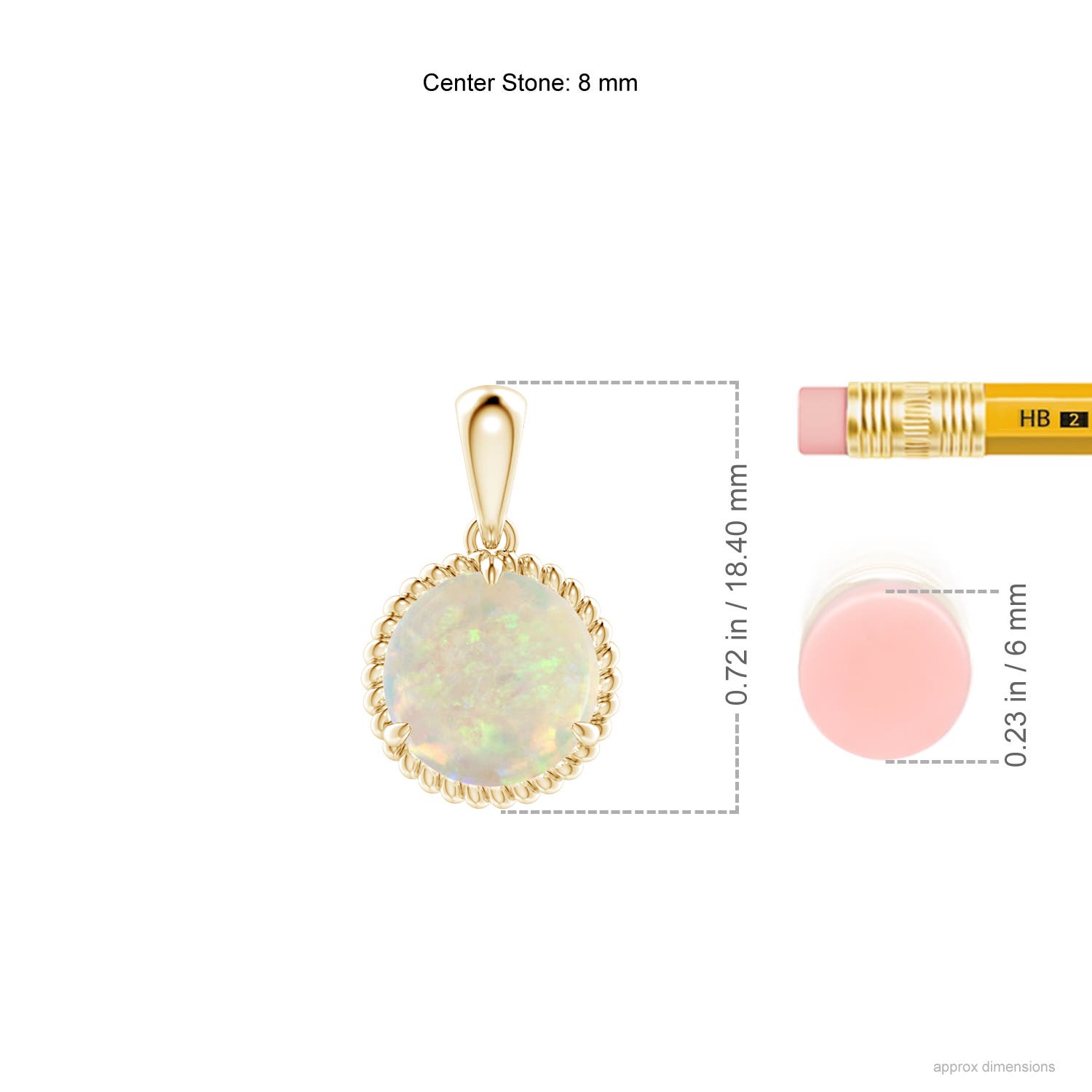 AAA - Opal / 1.15 CT / 14 KT Yellow Gold