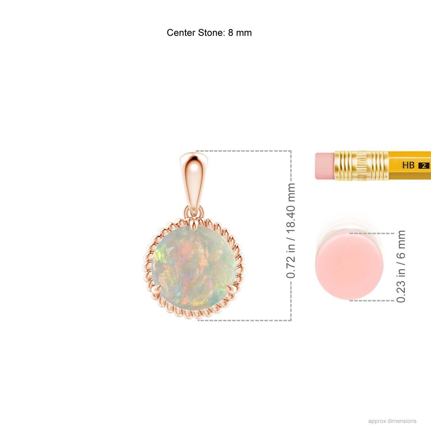 AAAA - Opal / 1.15 CT / 14 KT Rose Gold