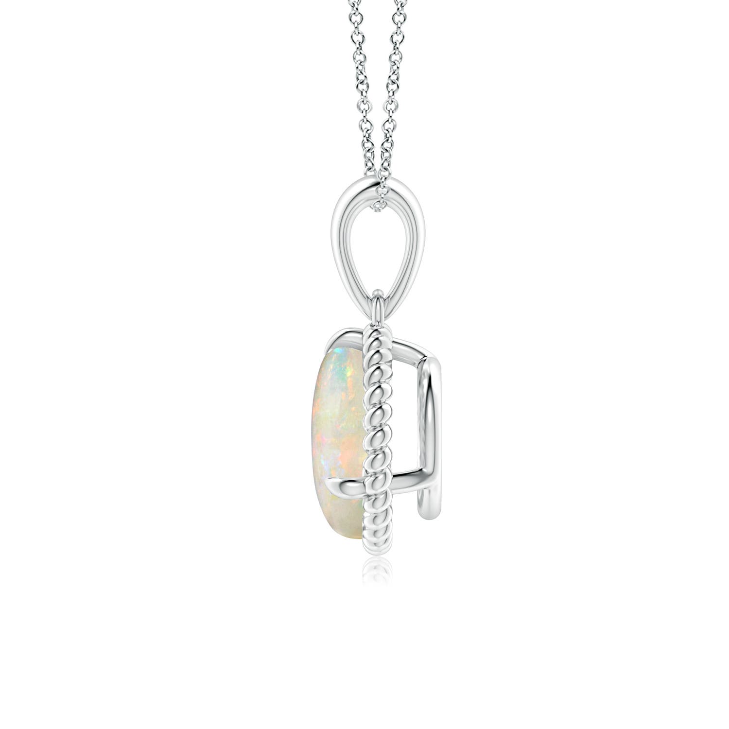 AAAA - Opal / 1.15 CT / 14 KT White Gold