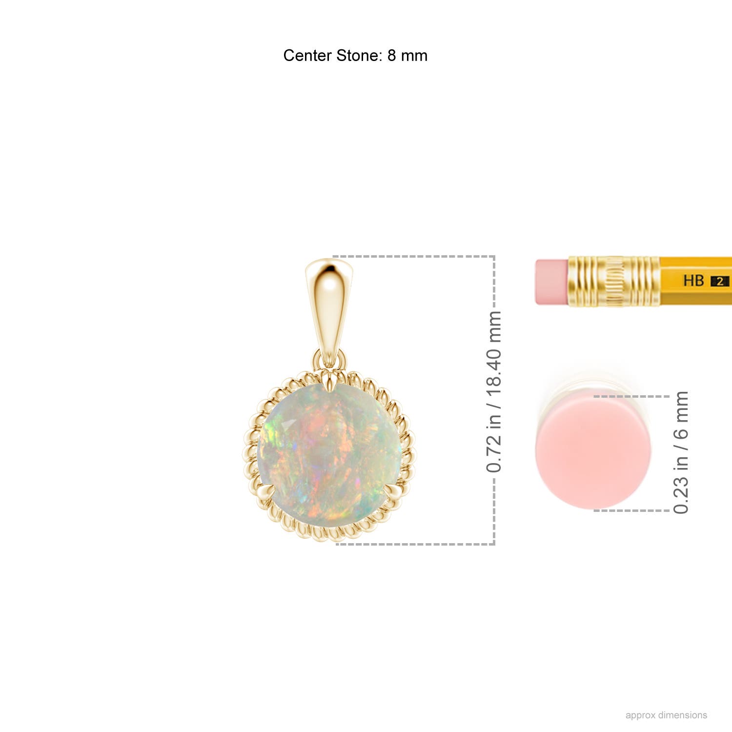 AAAA - Opal / 1.15 CT / 14 KT Yellow Gold