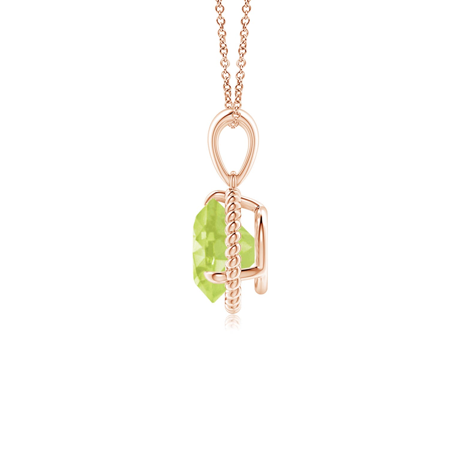 A - Peridot / 1.4 CT / 14 KT Rose Gold