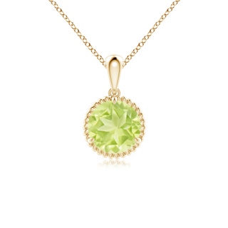 Round A Peridot