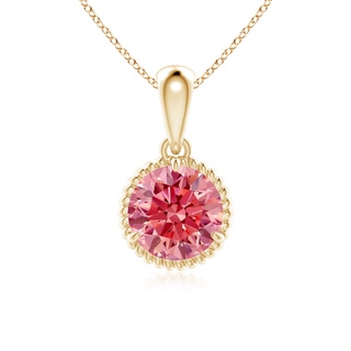 Round Fancy Intense, VS2 Pink Diamond