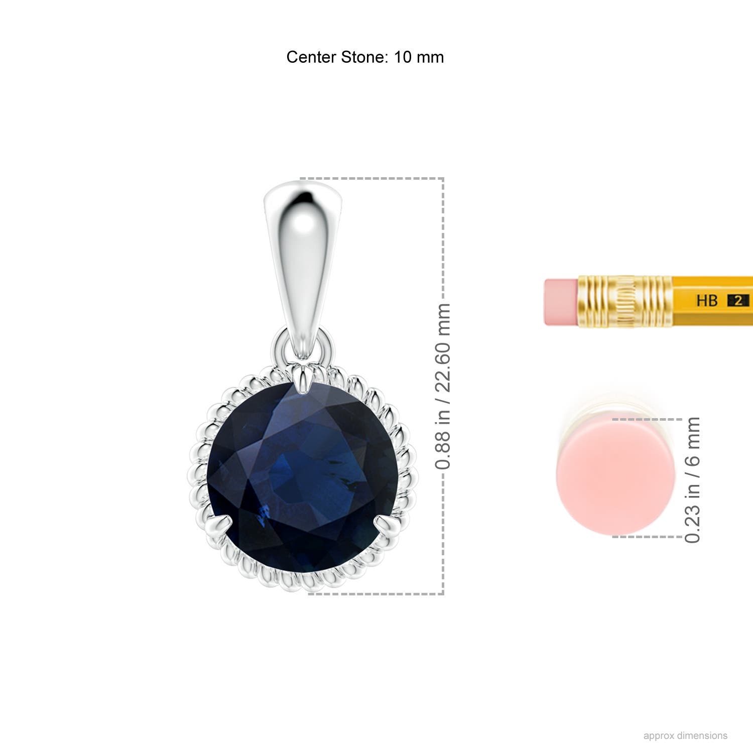 A - Blue Sapphire / 4.5 CT / 14 KT White Gold