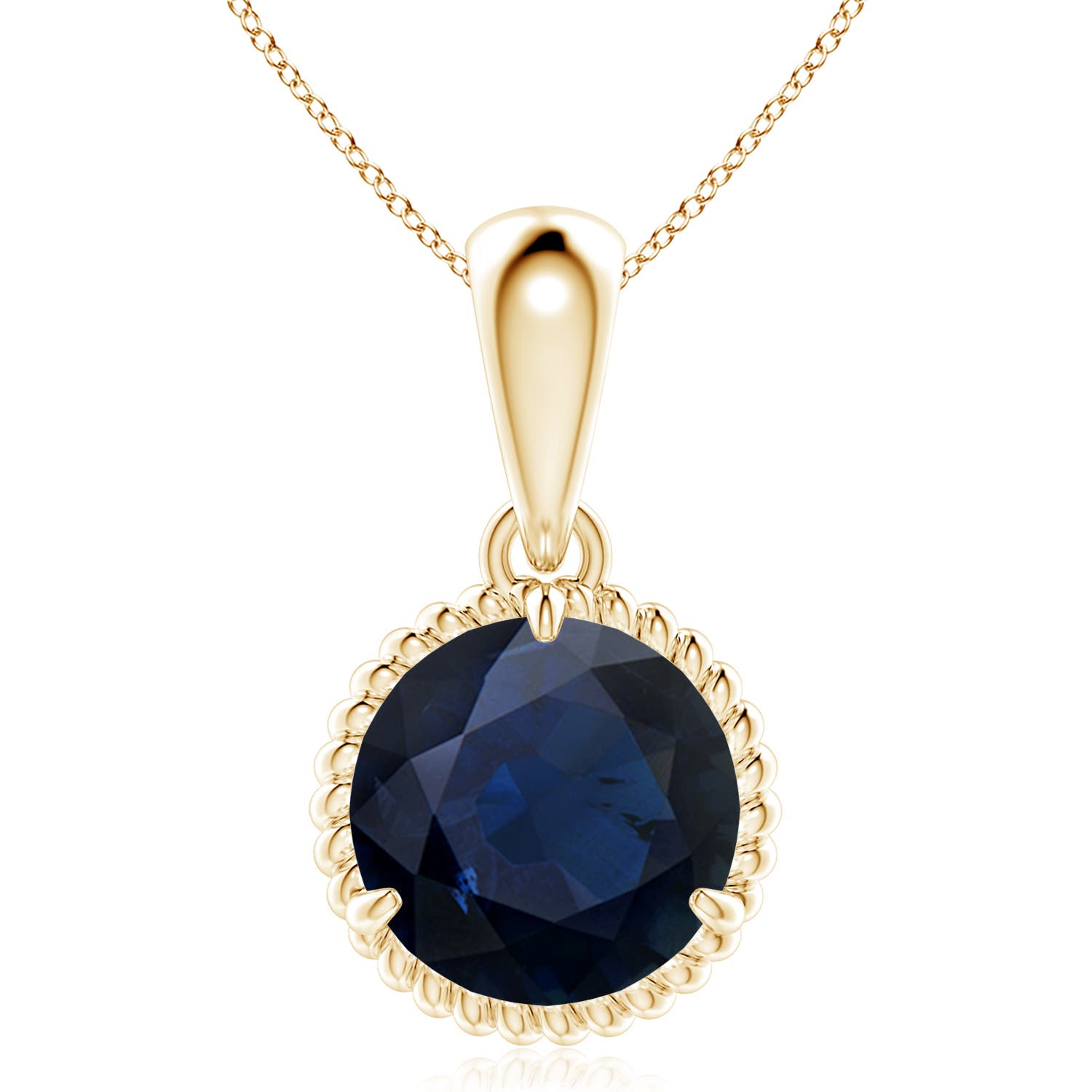 A - Blue Sapphire / 4.5 CT / 14 KT Yellow Gold