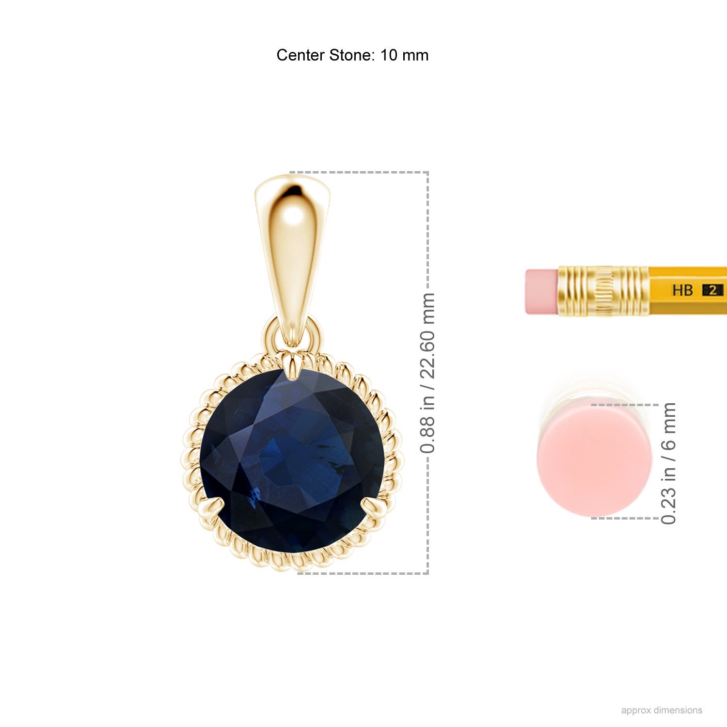 A - Blue Sapphire / 4.5 CT / 14 KT Yellow Gold