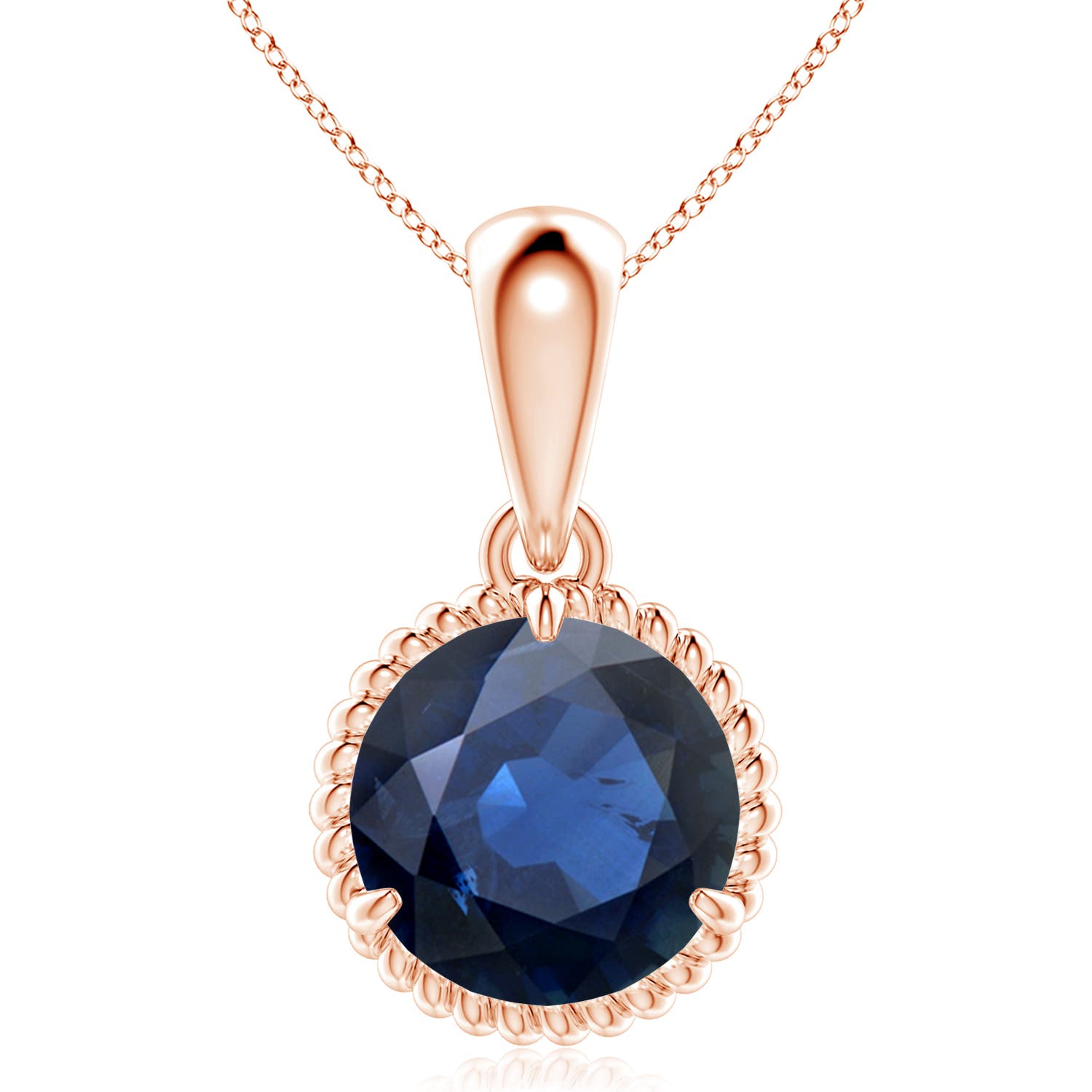 AA - Blue Sapphire / 4.5 CT / 14 KT Rose Gold