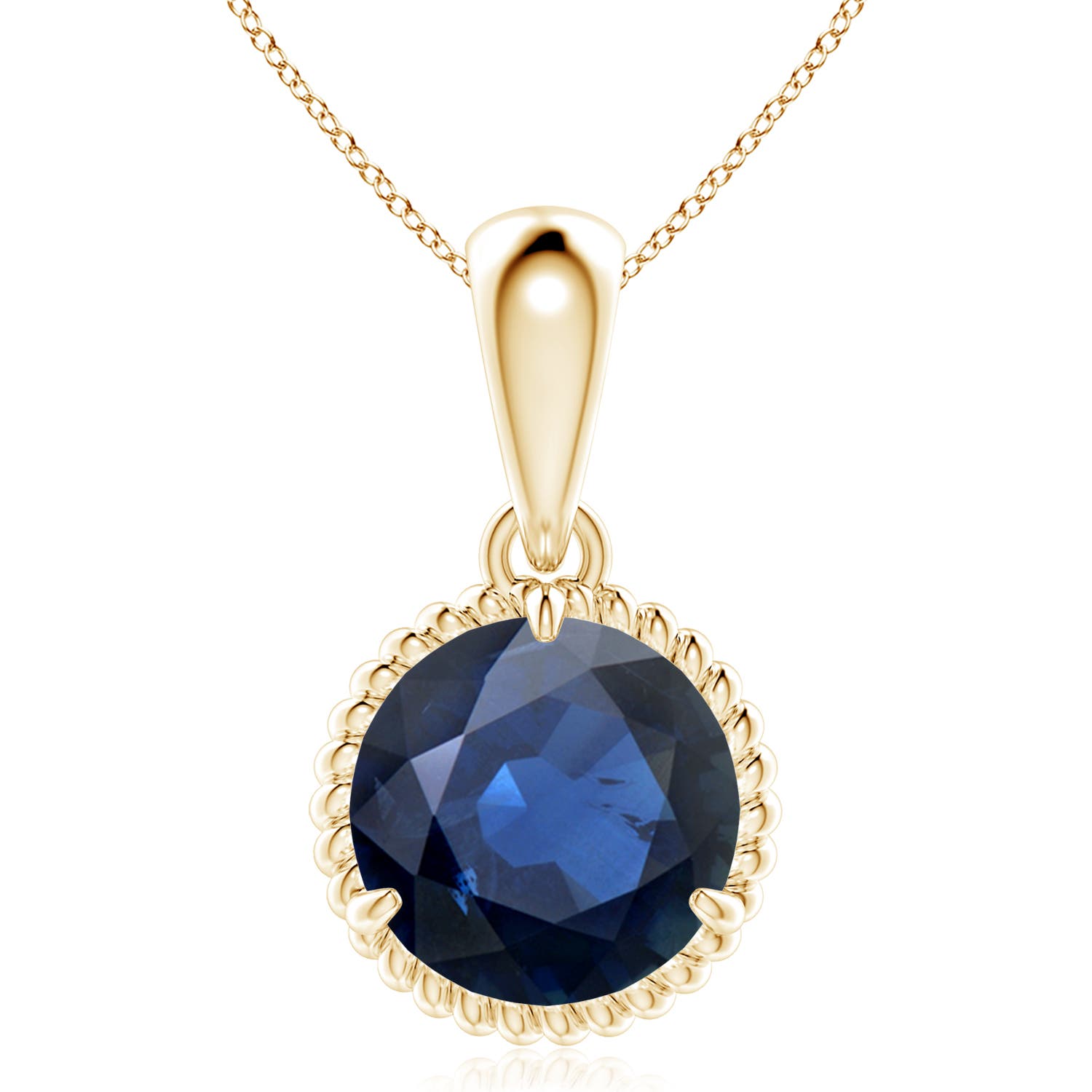 AA - Blue Sapphire / 4.5 CT / 14 KT Yellow Gold