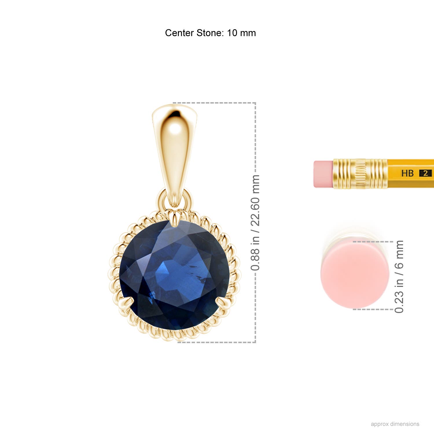 AA - Blue Sapphire / 4.5 CT / 14 KT Yellow Gold