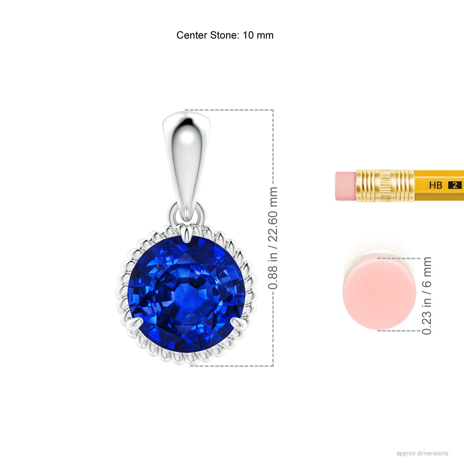 AAAA - Blue Sapphire / 4.5 CT / 14 KT White Gold