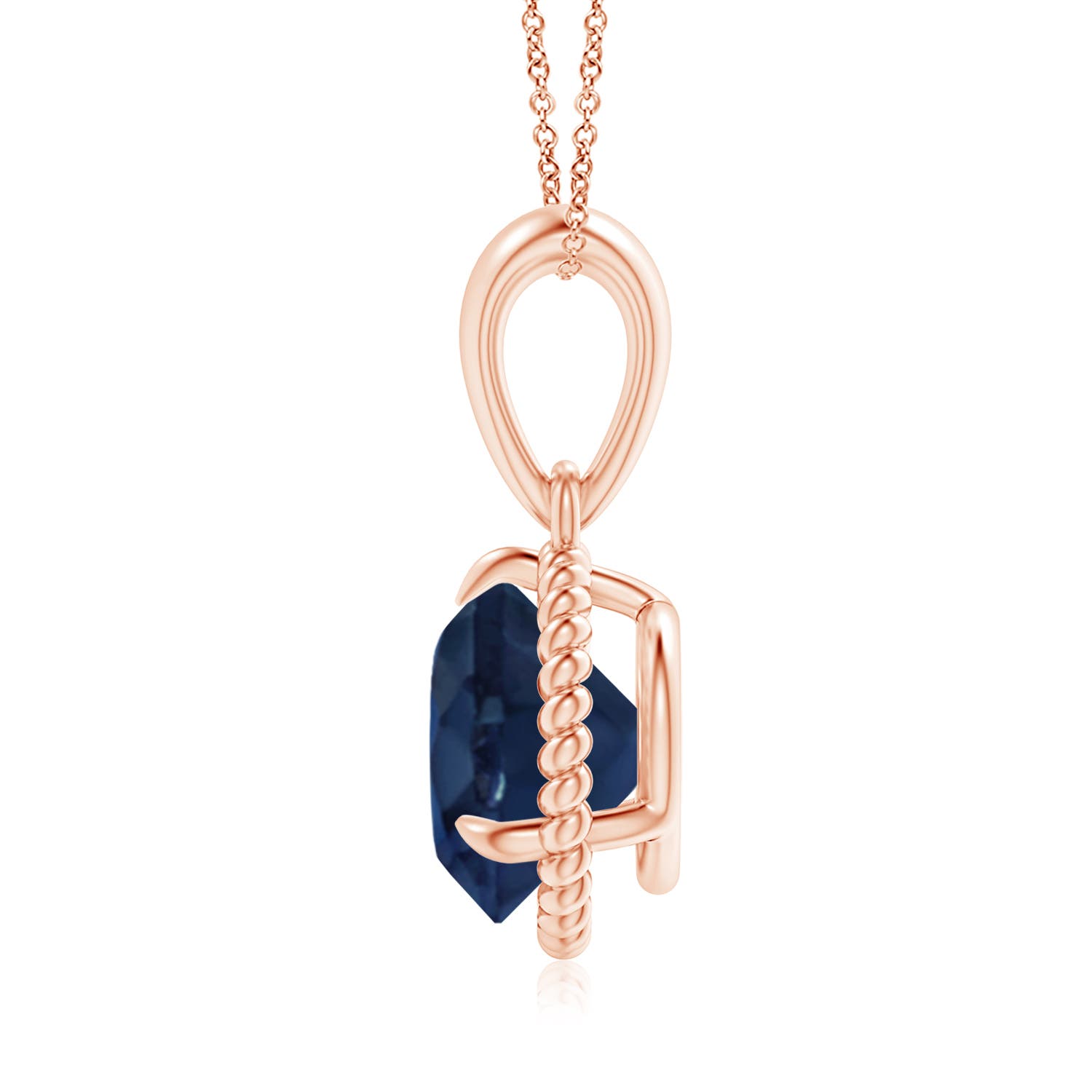 AA - Blue Sapphire / 2.2 CT / 14 KT Rose Gold