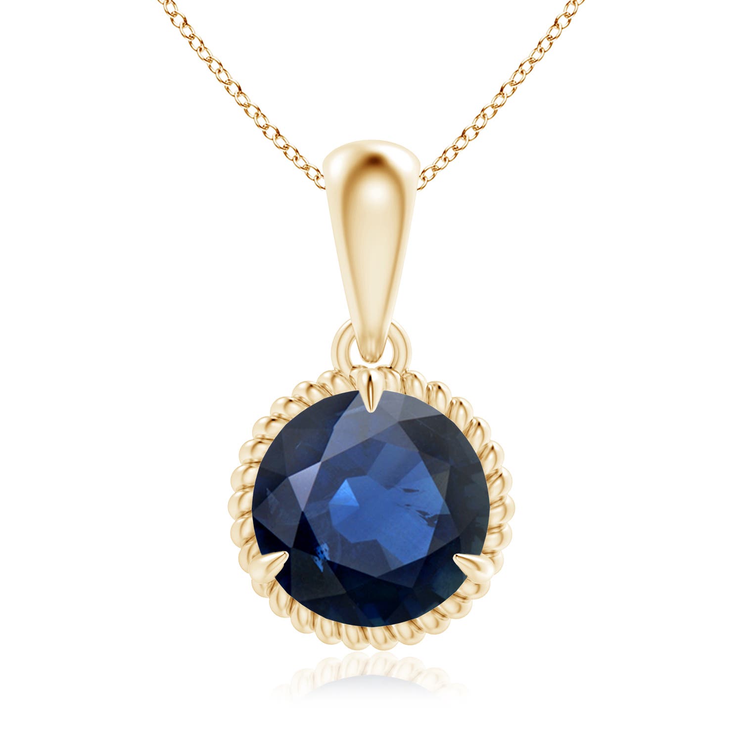 AA - Blue Sapphire / 2.2 CT / 14 KT Yellow Gold