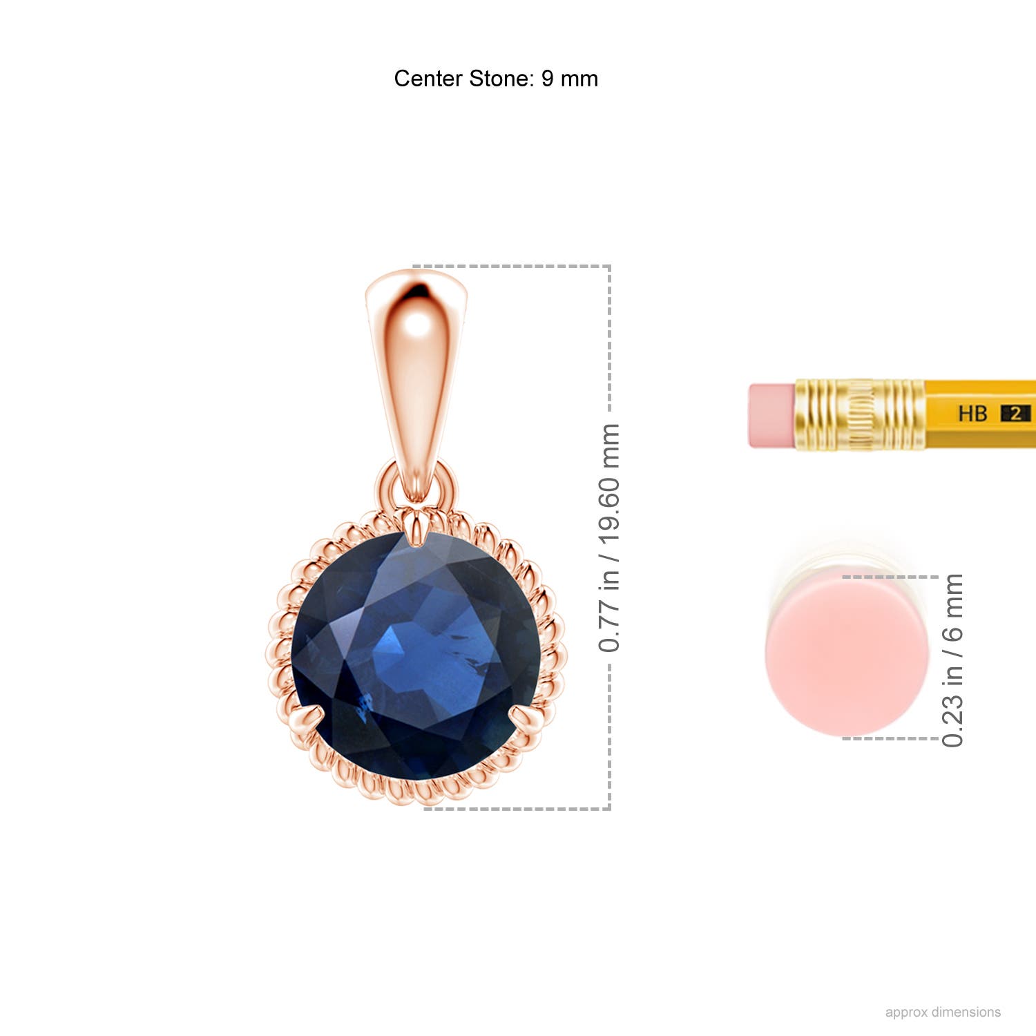 AA - Blue Sapphire / 3.75 CT / 14 KT Rose Gold