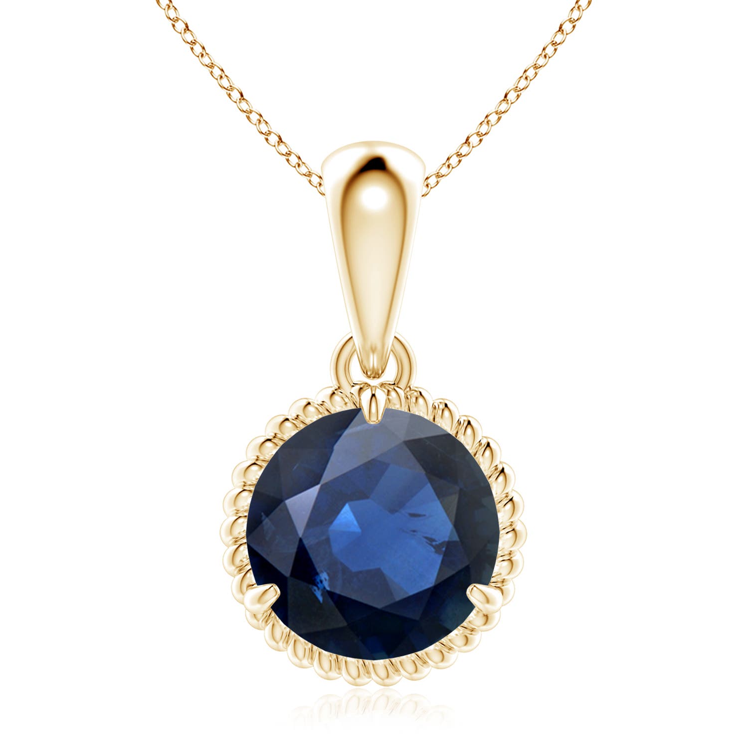 AA - Blue Sapphire / 3.75 CT / 14 KT Yellow Gold