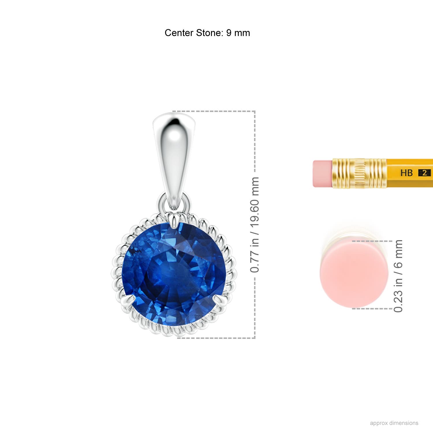 AAA - Blue Sapphire / 3.75 CT / 14 KT White Gold