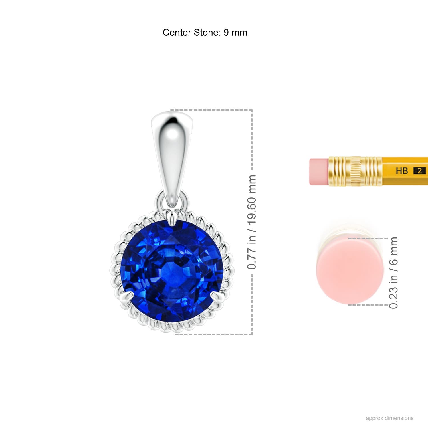 AAAA - Blue Sapphire / 3.75 CT / 14 KT White Gold