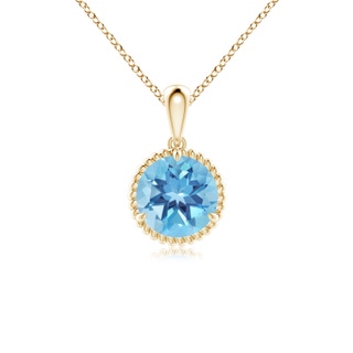 Round A Swiss Blue Topaz