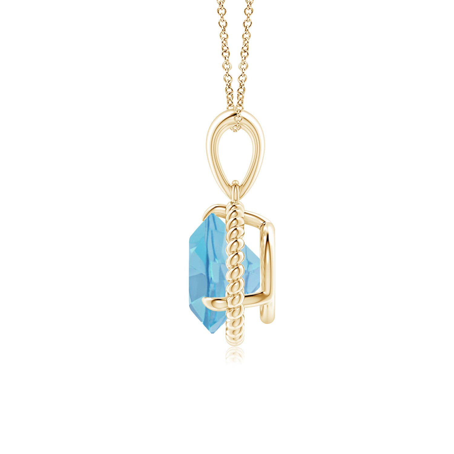 A - Swiss Blue Topaz / 2.35 CT / 14 KT Yellow Gold