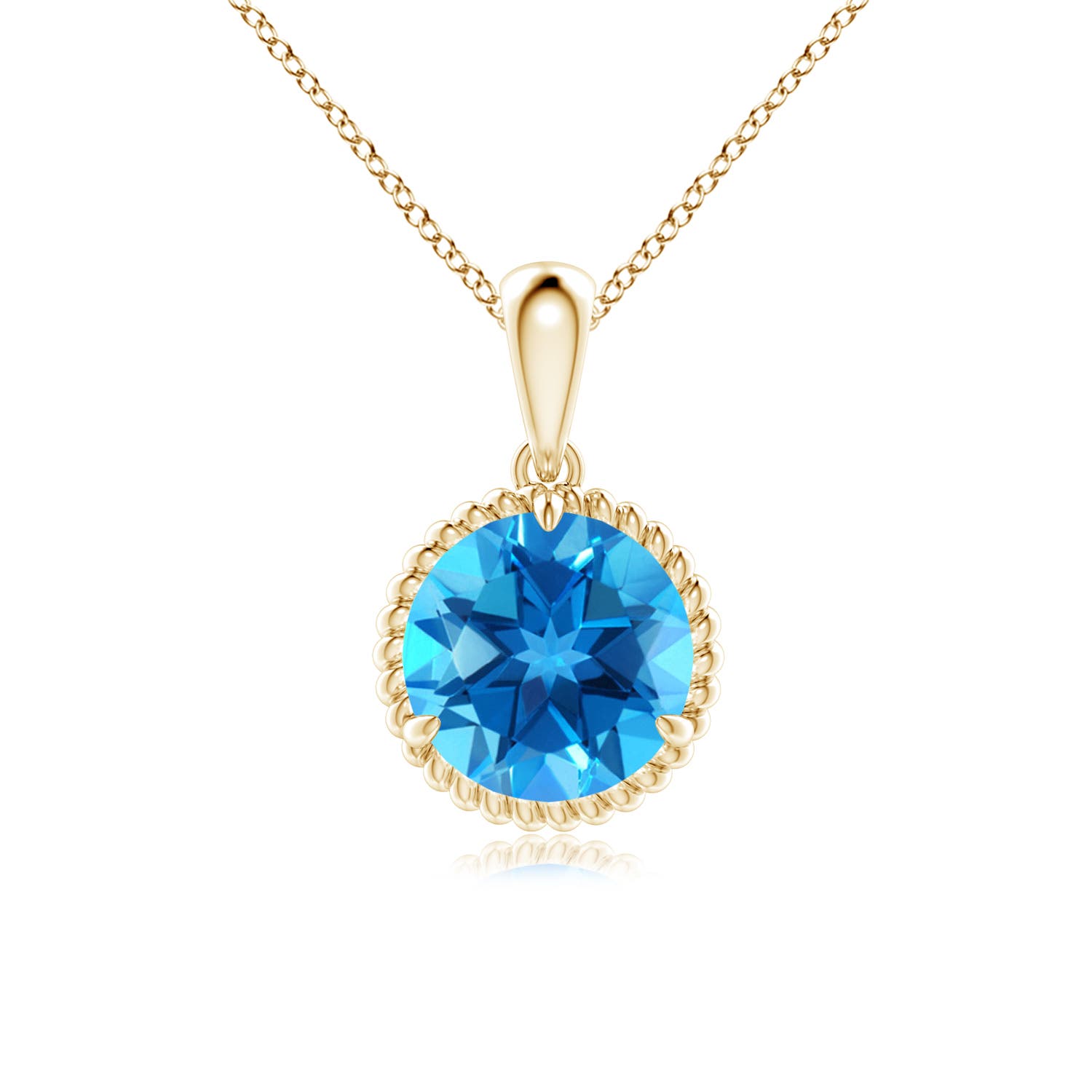 AAAA - Swiss Blue Topaz / 2.35 CT / 14 KT Yellow Gold