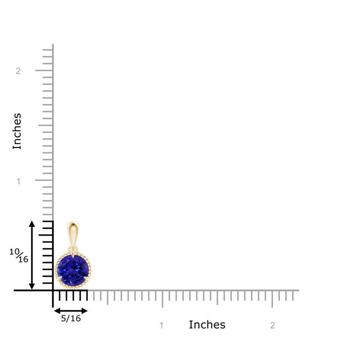 AAAA - Tanzanite / 1.45 CT / 14 KT Yellow Gold