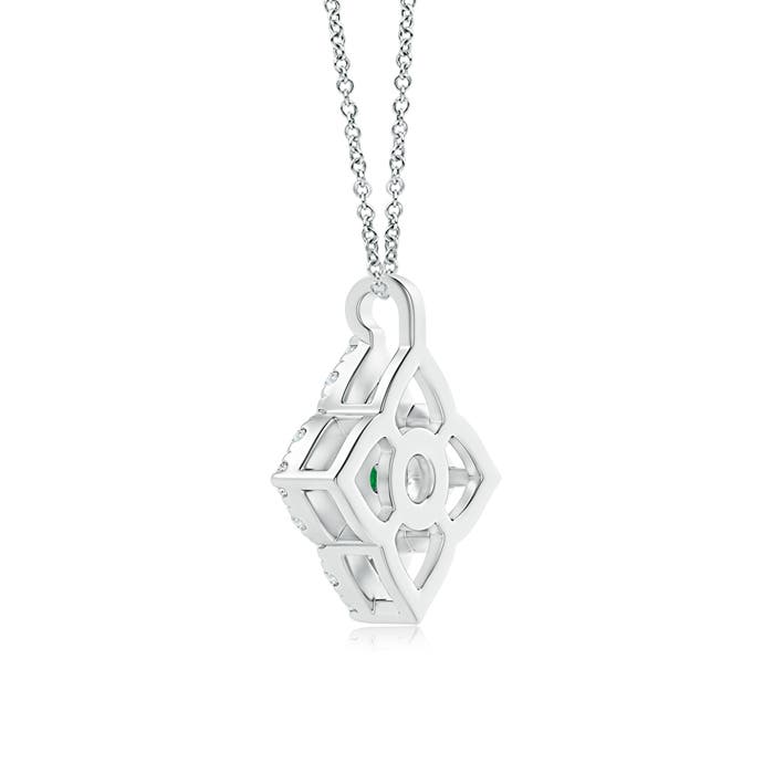 AA - Emerald / 0.18 CT / 14 KT White Gold