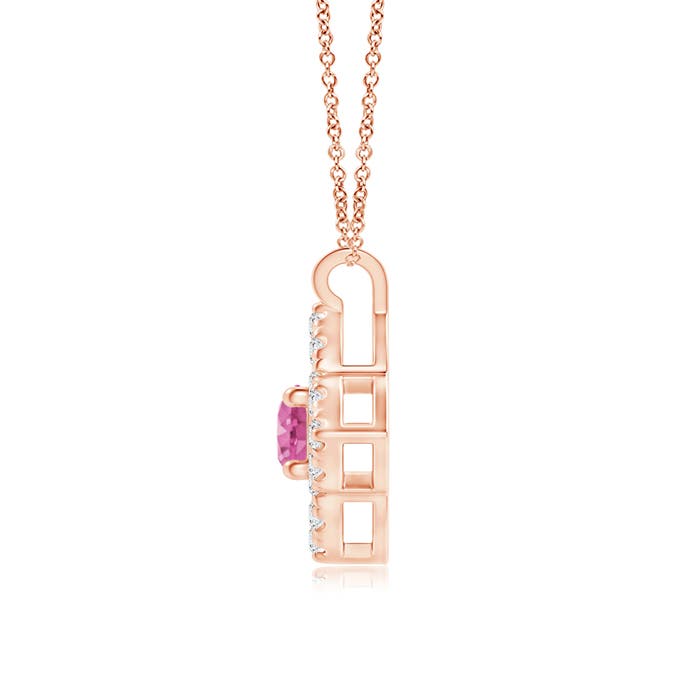 AAA - Pink Sapphire / 0.22 CT / 14 KT Rose Gold