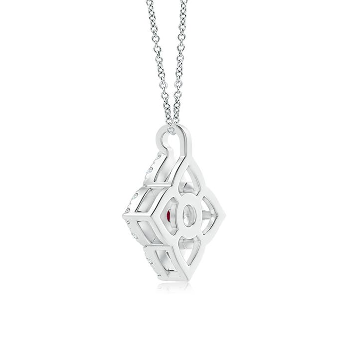 A - Ruby / 0.23 CT / 14 KT White Gold