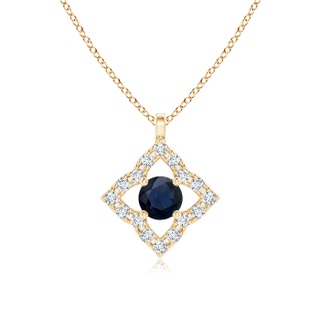 Round A Blue Sapphire