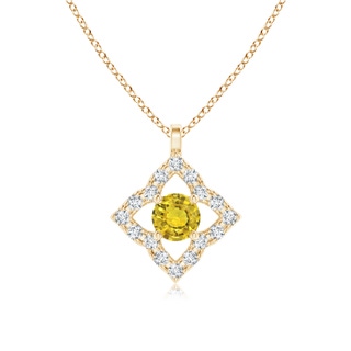 Round AAAA Yellow Sapphire