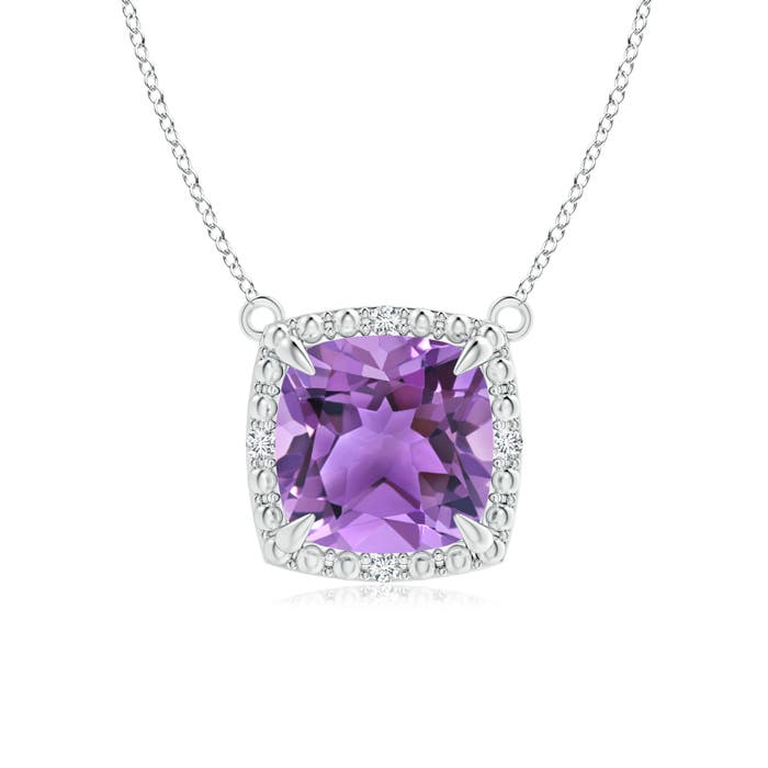 AA - Amethyst / 1.37 CT / 14 KT White Gold