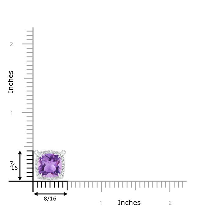 A - Amethyst / 2.23 CT / 14 KT White Gold